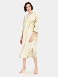 Adessa Graphic Flower Midi Shirt Dress