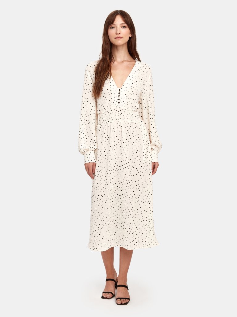 Adison Polka Dot Midi Dress