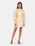 Aidy Satin Puff Long Sleeve Mini Dress