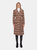 Deidra Oversized Check Trench Coat  - Camel Mandarin Check