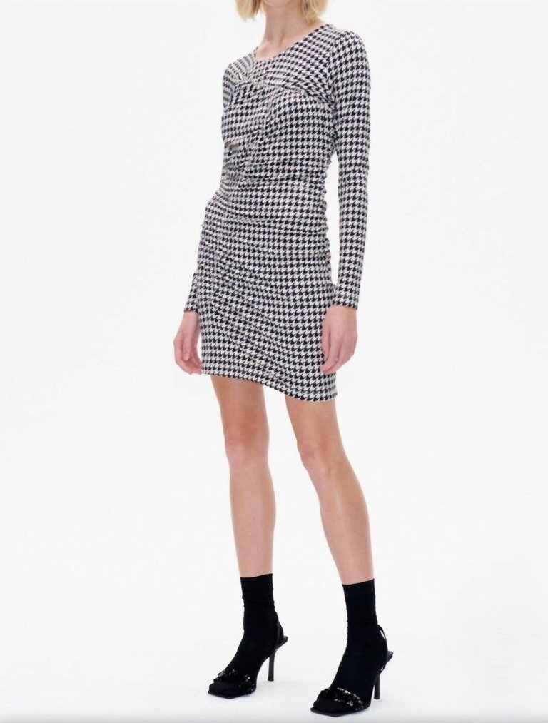 Jennie Dress - Black White Check