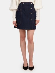 Sandy Denim Mini Skirt - Denim Rise