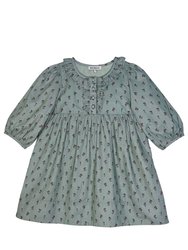 Ashley Dress in Tiny Tulip - Mint