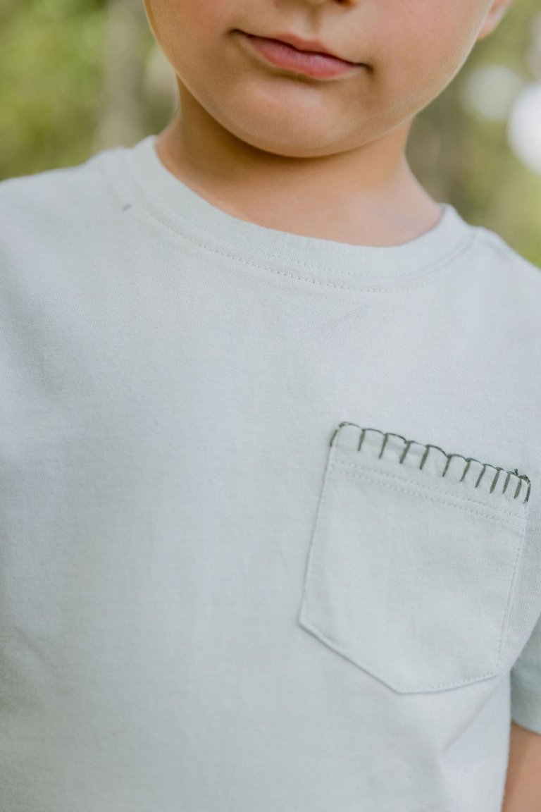 Henry T-Shirt In Pigeon With Thyme