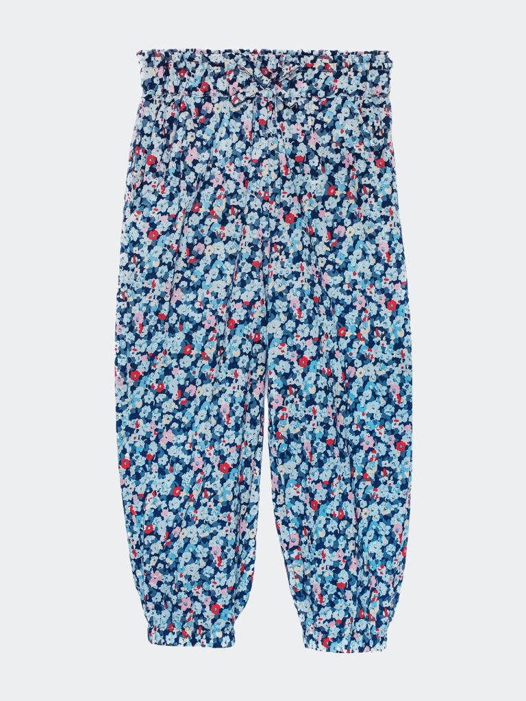 Libby Jogger in Emma Floral - Blue
