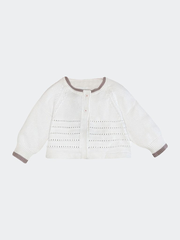 Madeline Cardigan - Cream And Rose