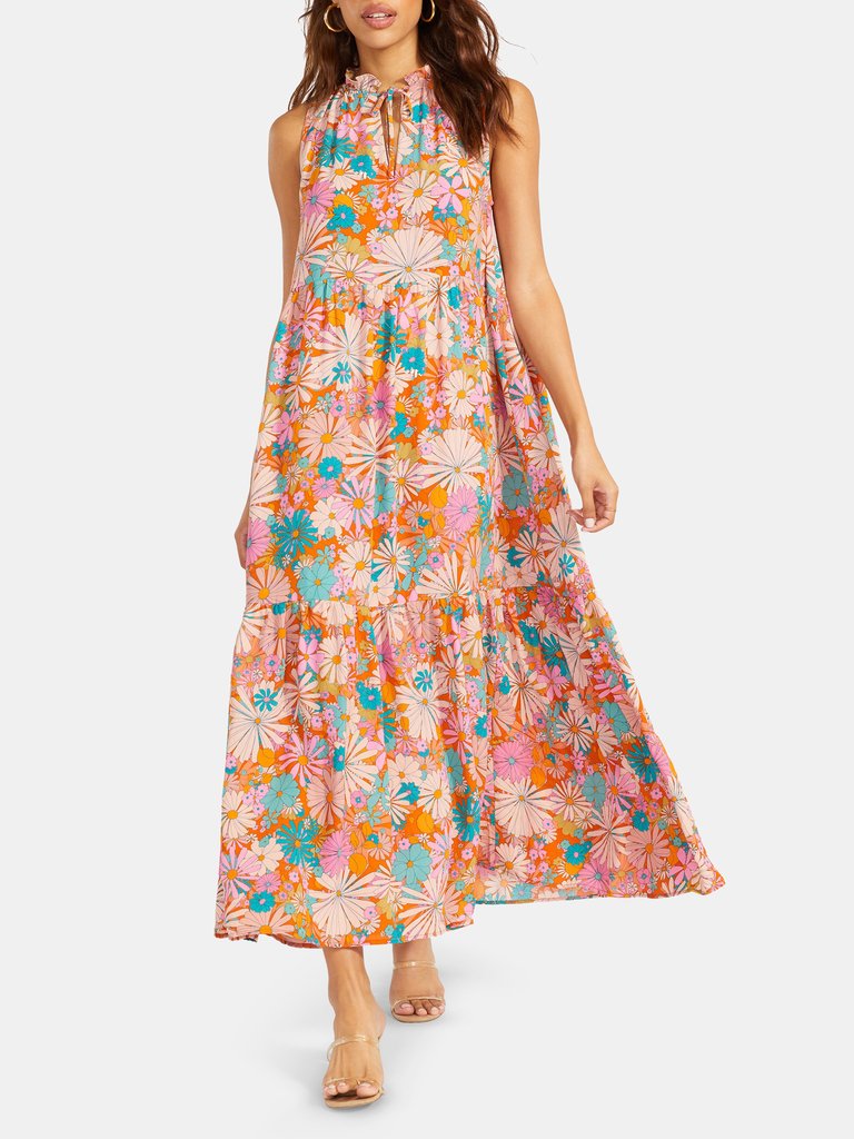 California Soul High Neck Maxi Dress