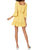 Gauze & Effect Dress In Lemon Drop