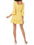 Gauze & Effect Dress In Lemon Drop