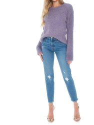Get A Crew Sweater In Steel Lavender