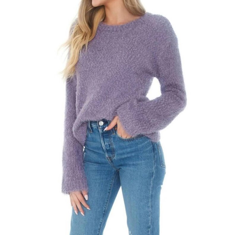 Get A Crew Sweater In Steel Lavender