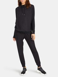 Hang Back Ribbed Hoodie Top