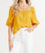 Peregrine Square Neck Top - Mustard