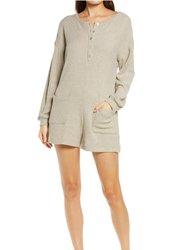 Slush Fund Romper - Heather Toffee