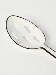 Enamel Slotted Spoon