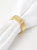 Gold Hexagon Napkin Ring