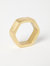 Gold Hexagon Napkin Ring