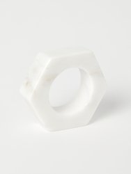 Marble Hexagon Napkin Ring