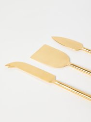 Matte Gold Cheese Set of 3