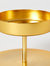 Short Gold Pillar Candle Holder