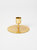 Short Gold Taper Candle Holder