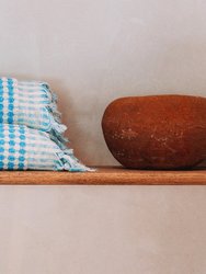 Dotted Turkish Hand Towel - Turquoise