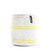 Mifuko - Extra Small Basket with White and Yellow Stripes - White/Yellow