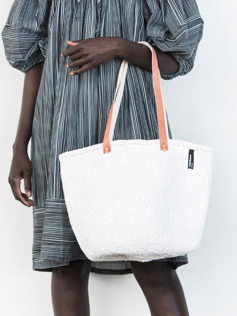 Mifuko - Medium Shopper basket White - White