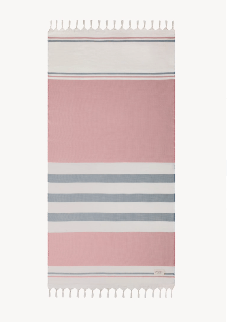 Sea You Soon - Curacao Beach Towel Dusty Pink - Dusty Pink