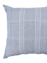 Tensira - Handwoven Light Blue & Off-White Stripes - Light Blue & Off-White Stripes