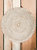 White Wash Rattan Placemat with Cowrie Shell - Set of 4 - White Wash