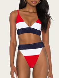Alexis Bikini Bottom - Red/White/Blue