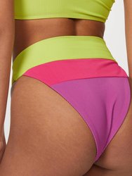 Alexis Bottom In Lime Punch Colorblock