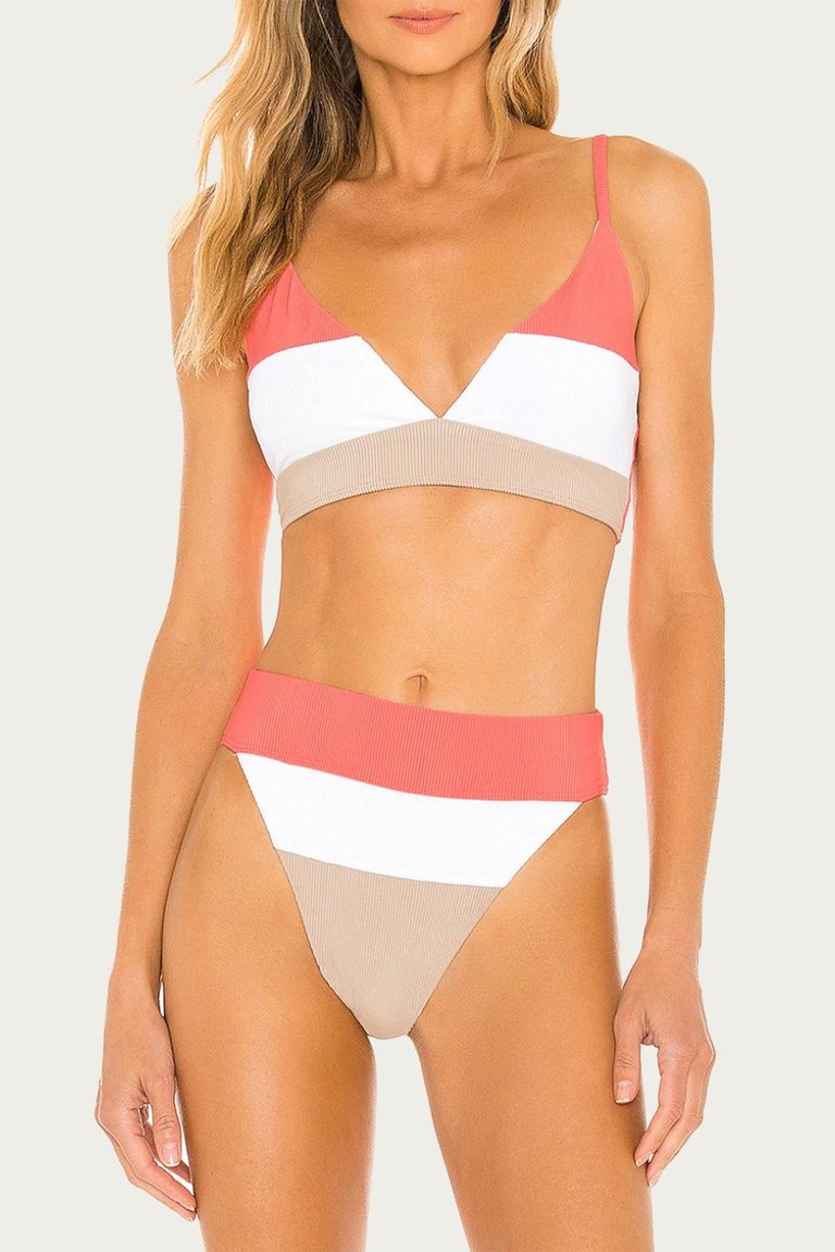 Alexis Bottom - Coral Colorblock