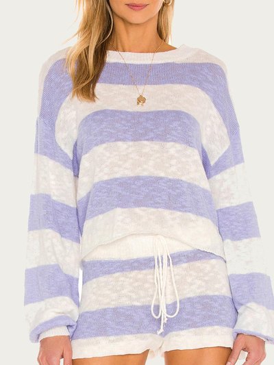 Beach Riot Ava Sweater In Lavender Stripe product