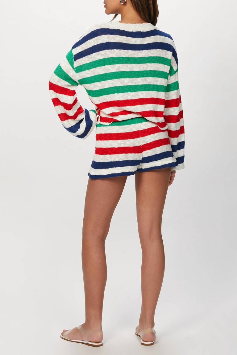 Ava Sweater In Nautical Stripe
