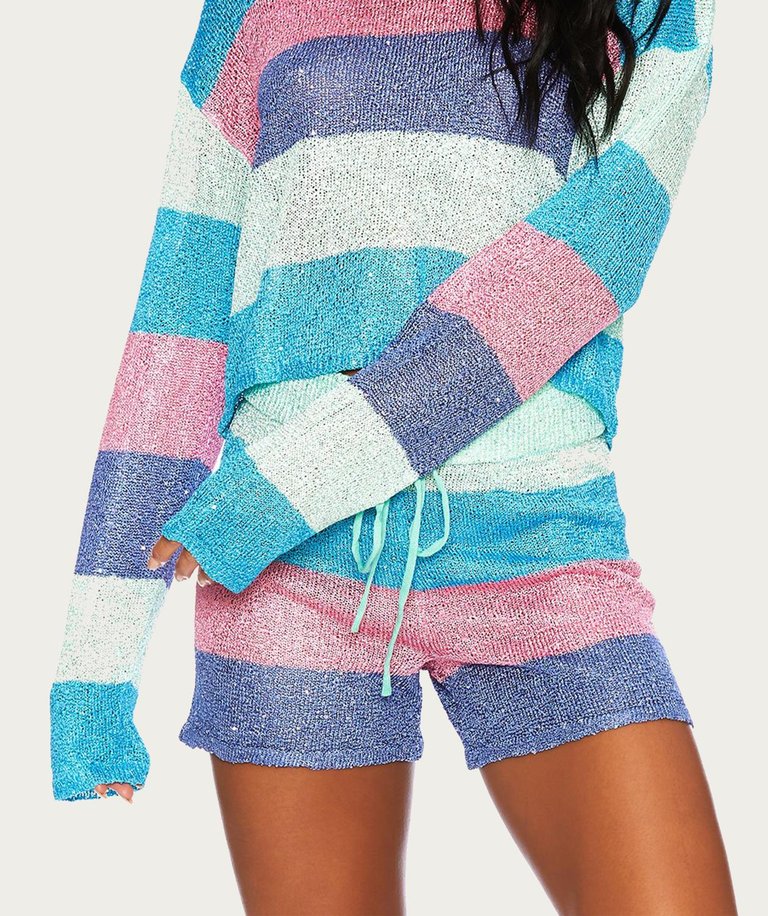 Beach Sweater In Mod Stripe - Mod Stripe