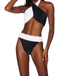 Cecilia Bikini Bottom - Black/White