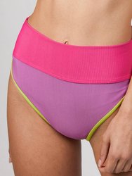 Emmy Bottom In Lime Punch Colorblock - Lime Punch Colorblock
