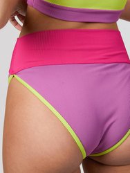 Emmy Bottom In Lime Punch Colorblock