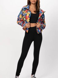 Erica Jacket In Buttercup Floral - Buttercup Floral