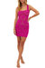 James Mini Dress In Bright Fuchsia - Bright Fuchsia