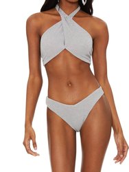 Jessica Bikini Top - Silver