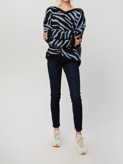 Beach Riot Joey Sweater In Slate Zebra product