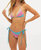 Olive Bikini Top - Aquamarine Colorblock