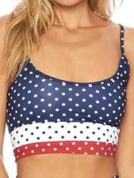 Patriotic Eva Top (Top Only) - Patriotic Polka Dot