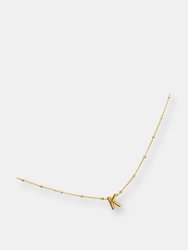 Amira Initial Necklace - Gold