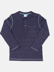 Harper Henley Boy - Navy Heather