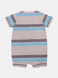 Leonard Yarn Dye Pocket Romper Baby