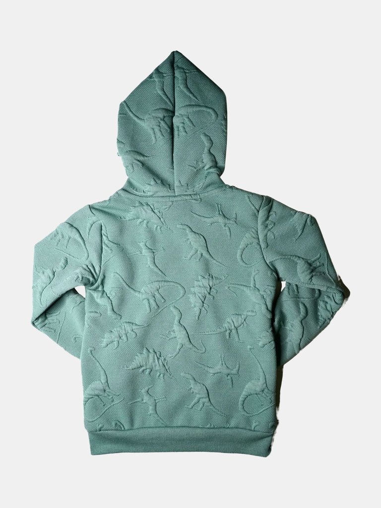 Luis Jacquard Dinosaur Hoodie Boy